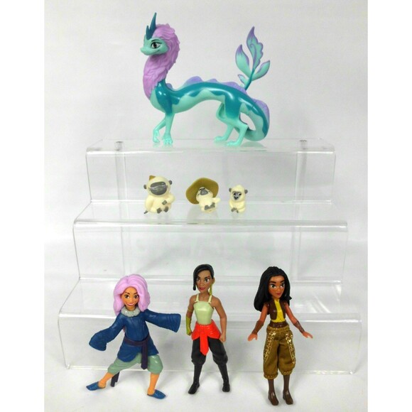 Disney Raya And the Last Dragon Journey Through Kumandra Figures Lot of 7 - Picture 1 of 4